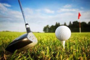 Playing a game of golf